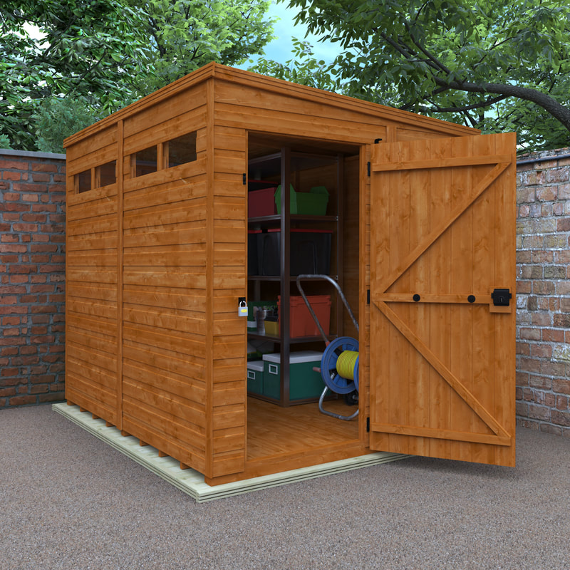New pent roof windowless garden shed delivery and installation in Edinburgh, East Lothian and Midlothian click here for a new pent roof windowless garden shed quote