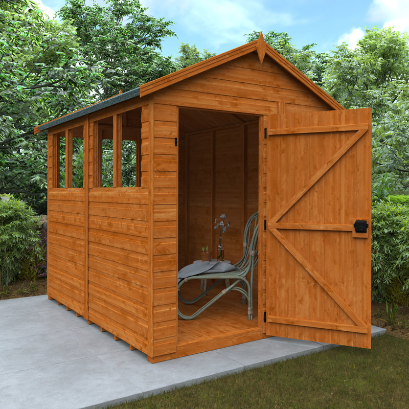 New apex roof sunlit garden shed delivery and installation in Edinburgh, East Lothian and Midlothian click here for a new apex roof sunlit garden shed quote